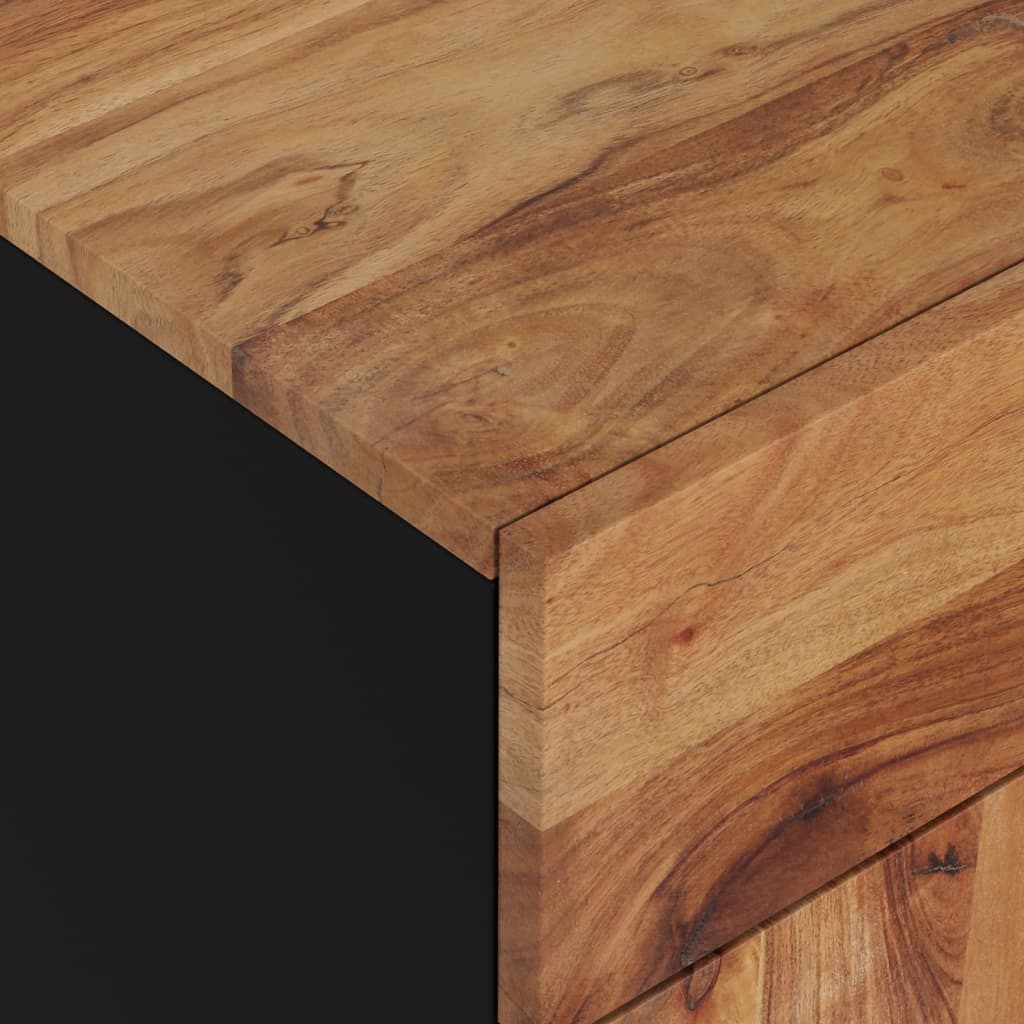 Bedside Cabinet 50X33X60 Cm Solid Wood Acacia&Engineered Wood