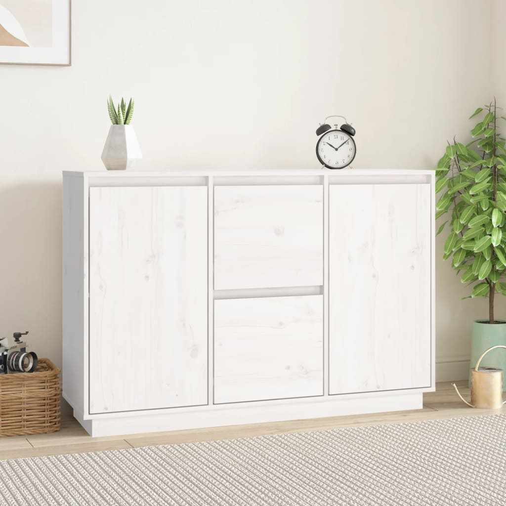Sideboard 111X34X75 Cm Solid Wood Pine