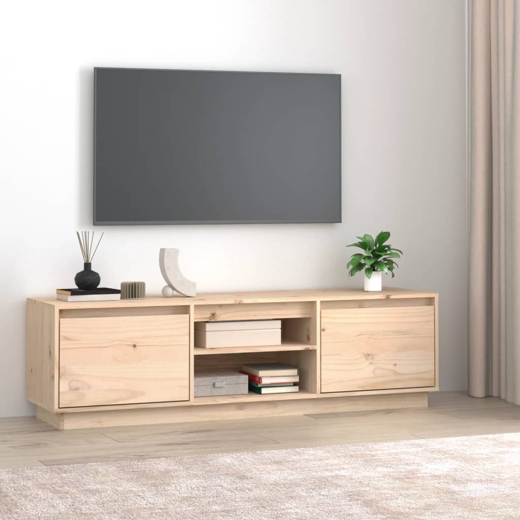 Tv Cabinet 140X35X40 Cm Solid Wood Pine