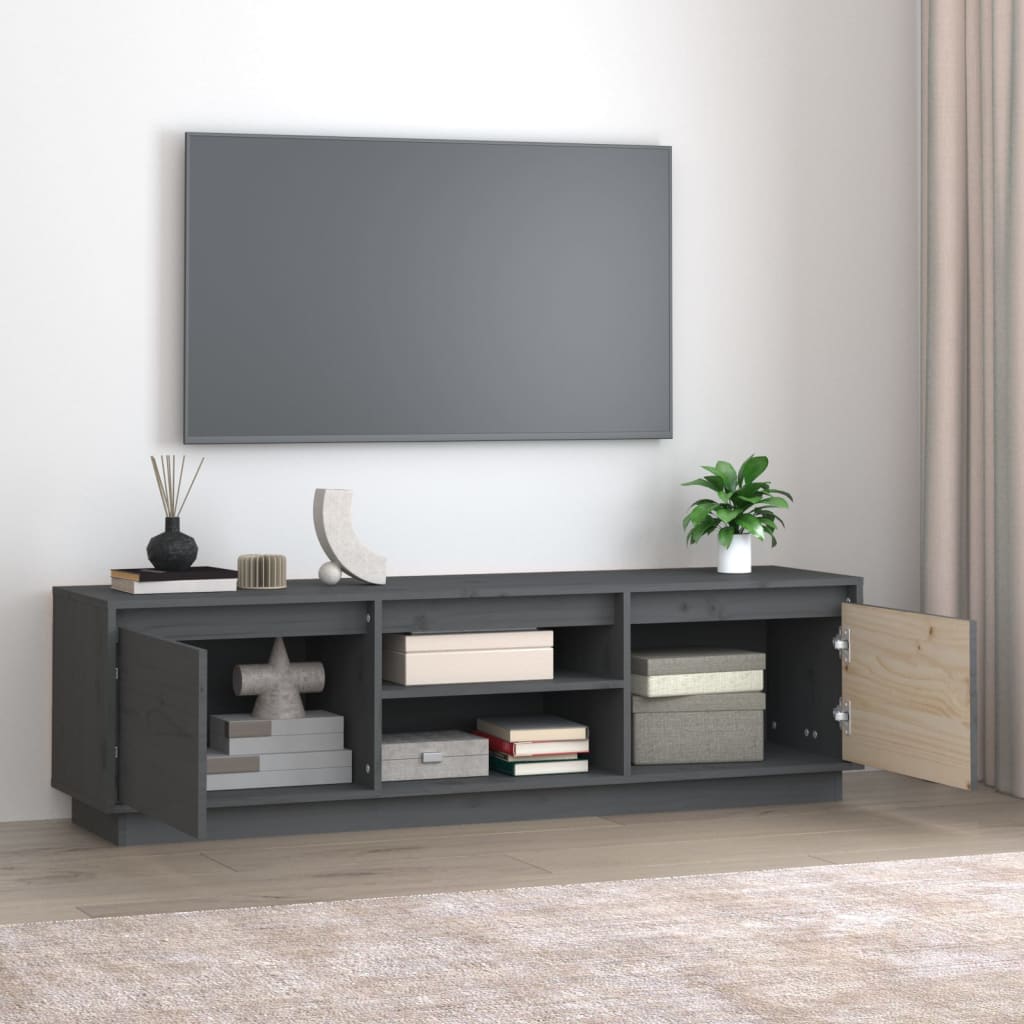 Tv Cabinet 140X35X40 Cm Solid Wood Pine