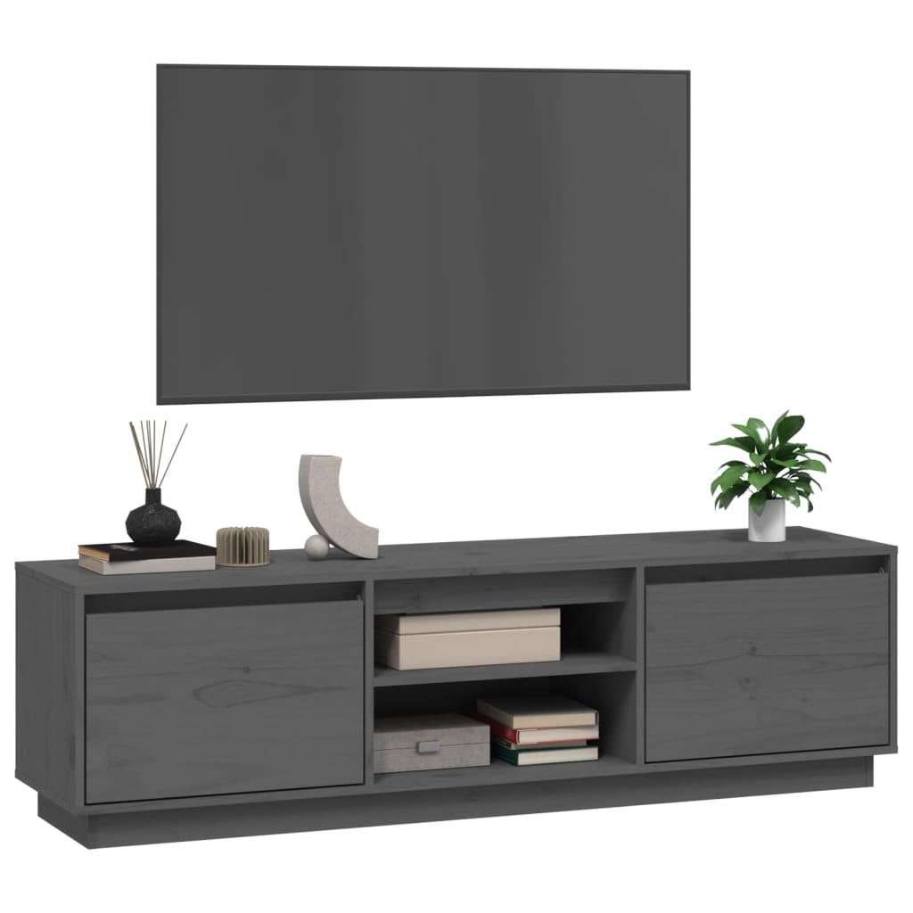 Tv Cabinet 140X35X40 Cm Solid Wood Pine