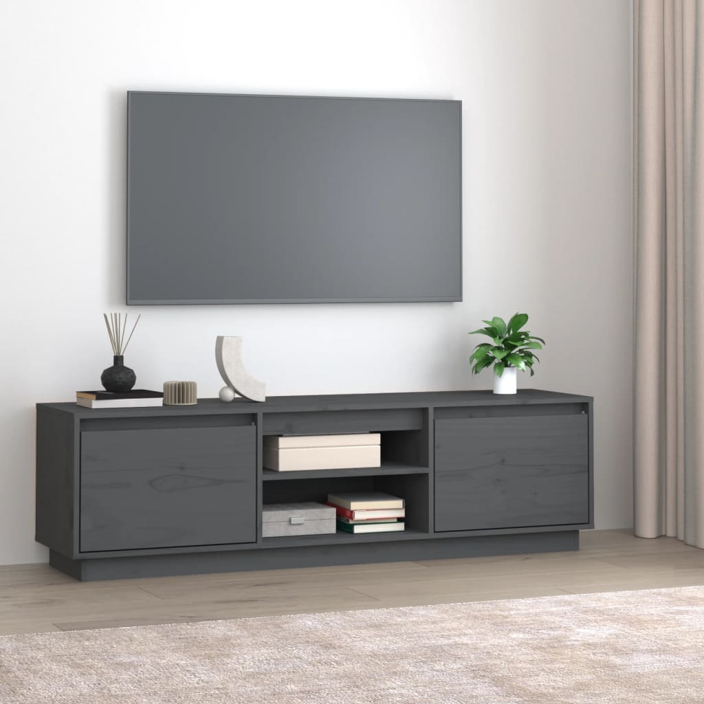 Tv Cabinet 140X35X40 Cm Solid Wood Pine