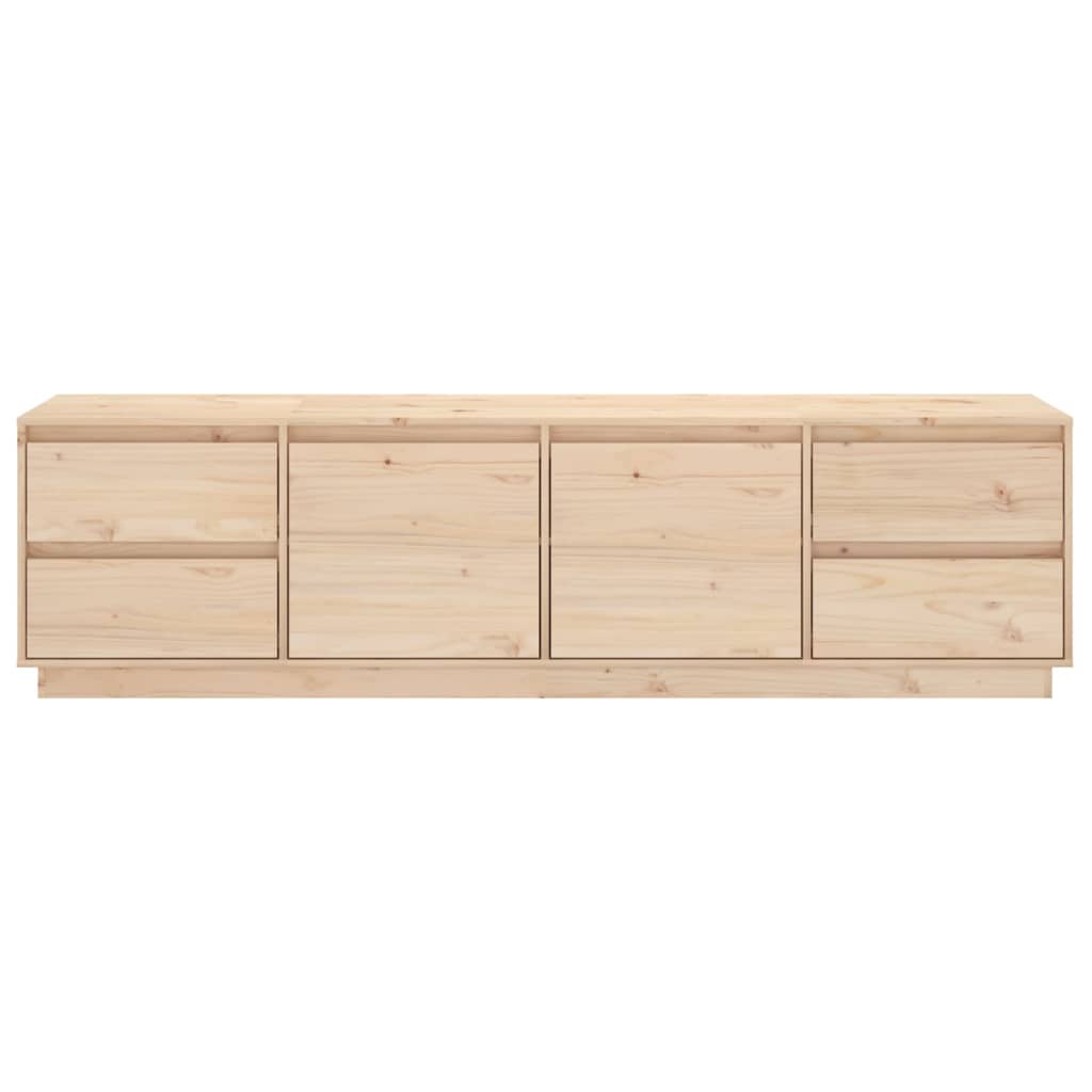 Tv Cabinet 176X37X47.5 Cm Solid Wood Pine