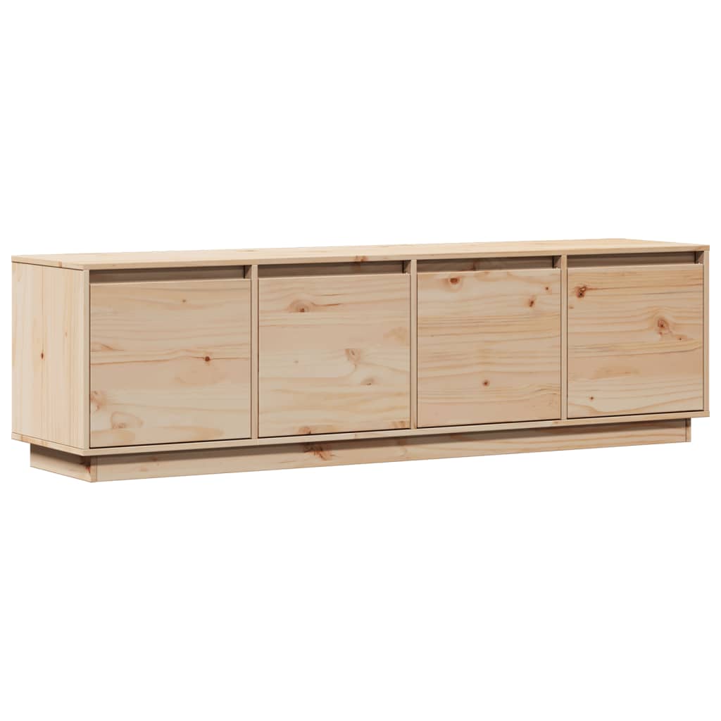 Tv Cabinet 156X37X45 Cm Solid Wood Pine