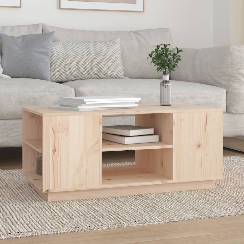 Coffee Table 90X49X40.5 Cm Solid Wood Pine