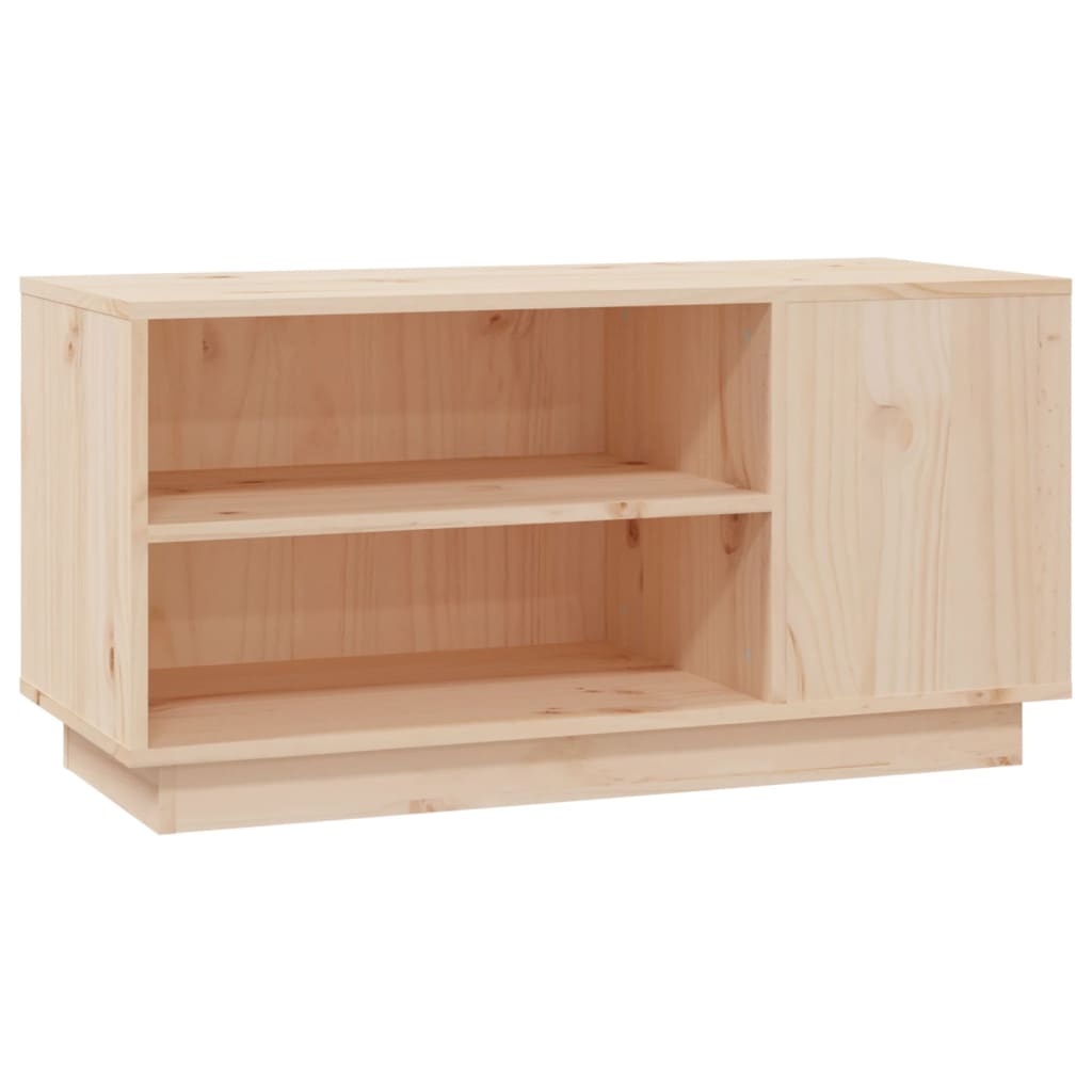 Tv Cabinet 80X35X40.5 Cm Solid Wood Pine