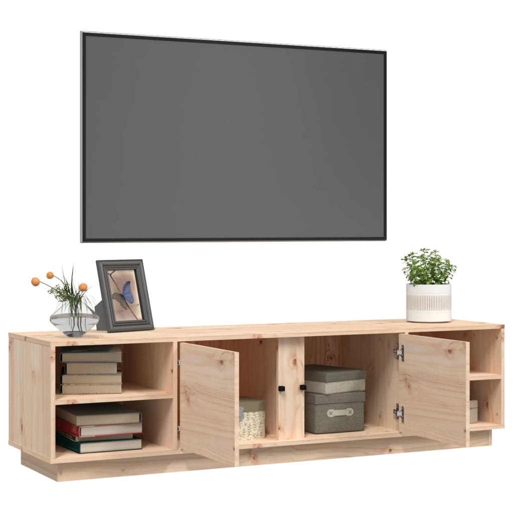 Tv Cabinet 156X40X40 Cm Solid Wood Pine