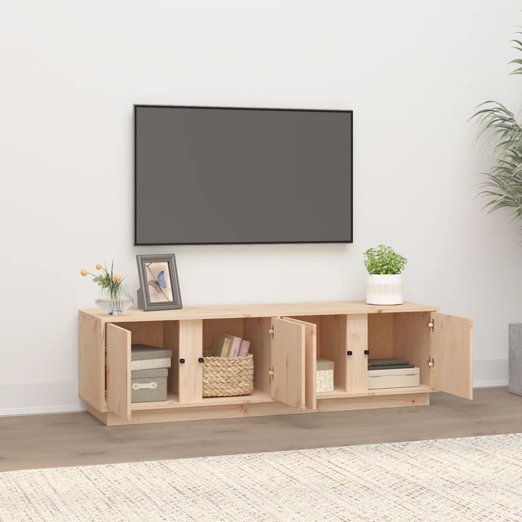 Tv Cabinet 140X40X40 Cm Solid Wood Pine