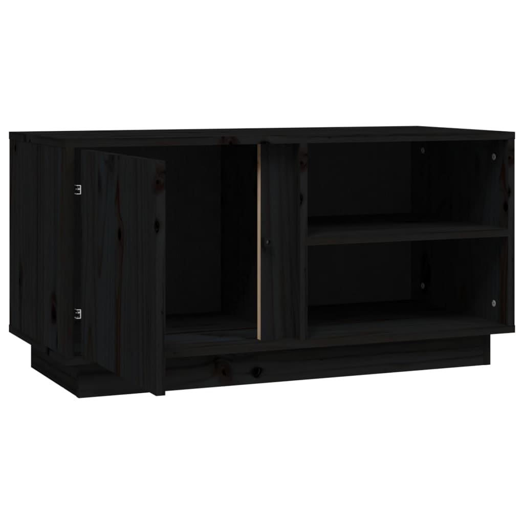 Tv Cabinet 80X35X40.5 Cm Solid Wood Pine
