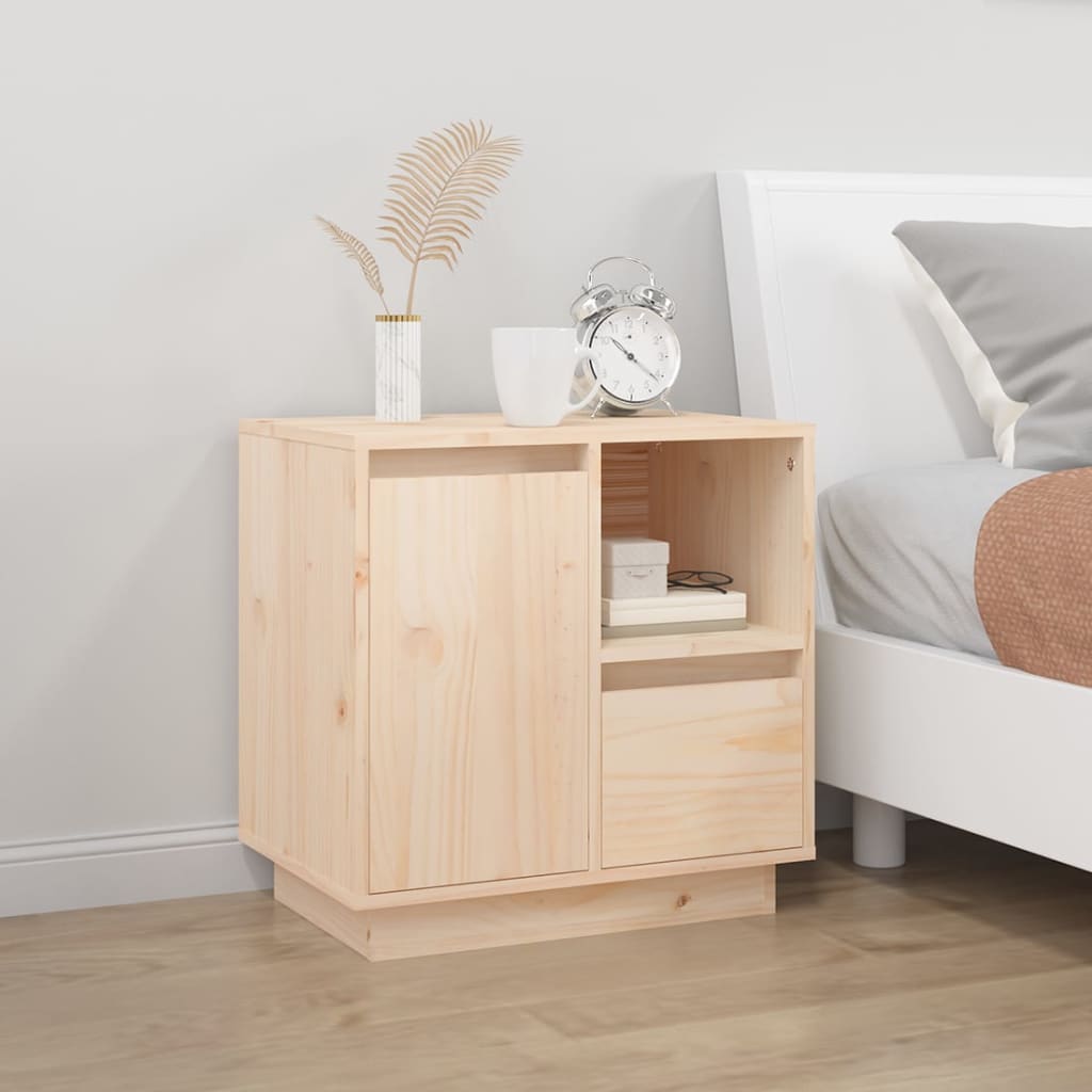 Bedside Cabinets 2 Pcs 50X34X50 Cm Solid Wood Pine