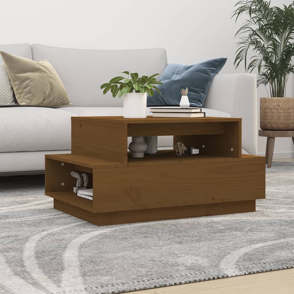 Coffee Table 80X55X40.5 Cm Solid Wood Pine