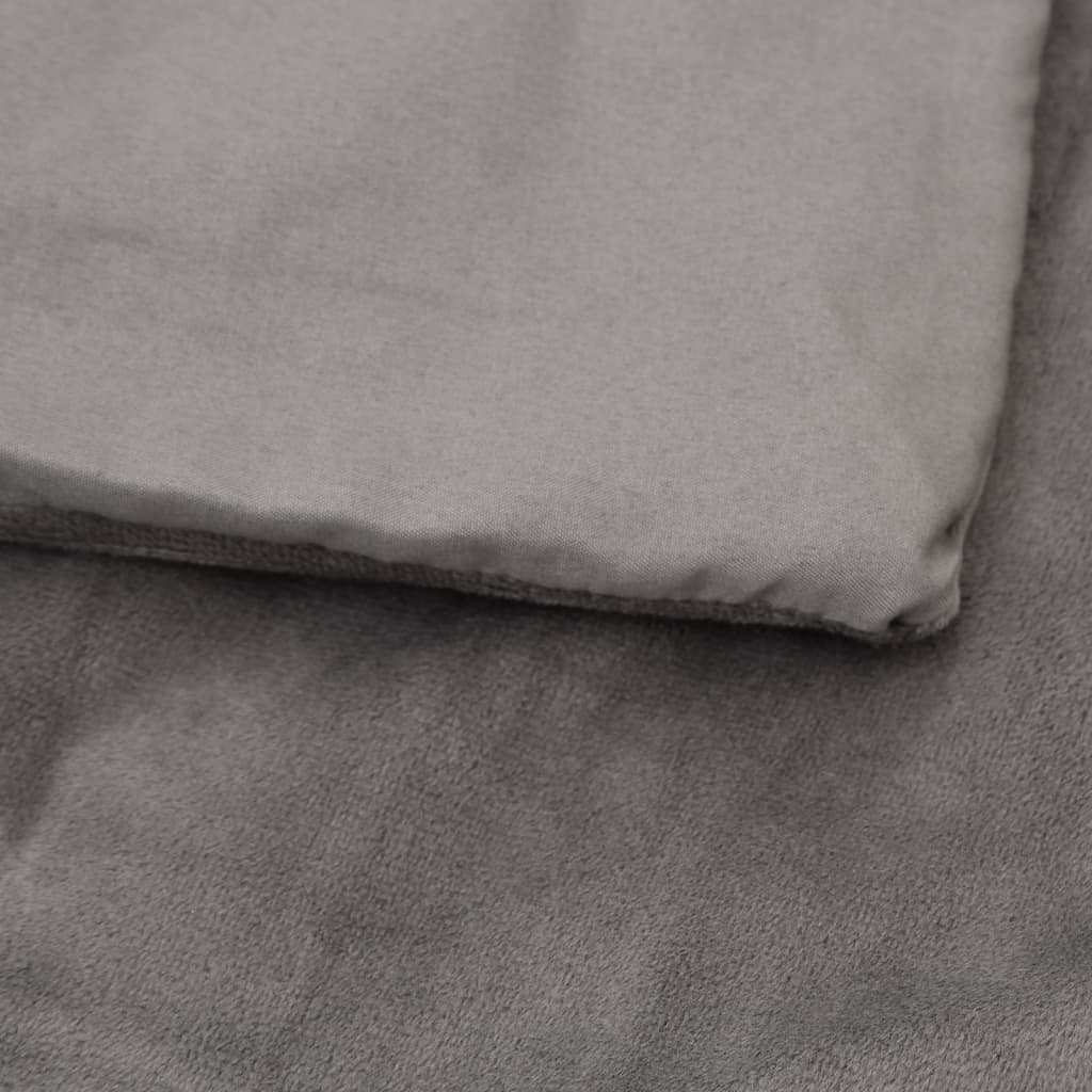 Weighted Blanket With Cover Grey Fabric