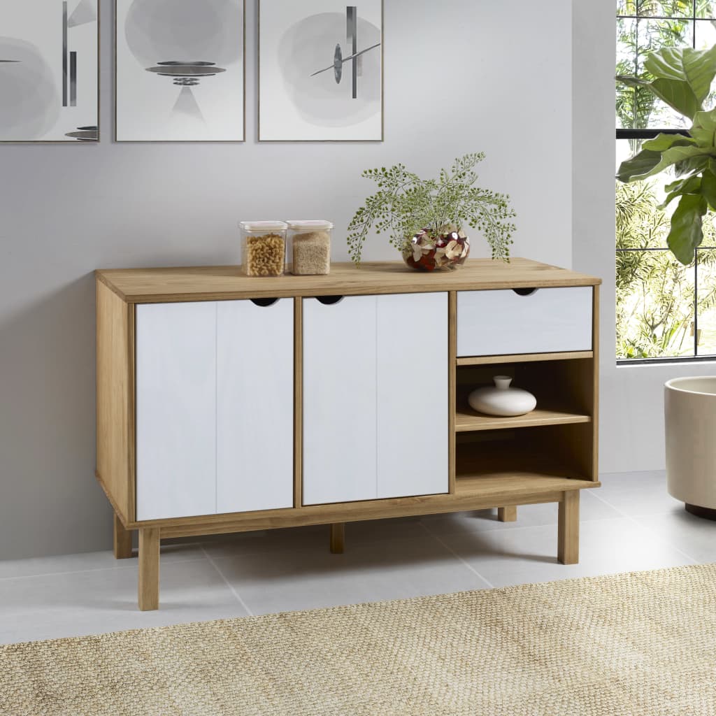 Sideboard Otta 114X43X73.5 Cm Solid Wood Pine