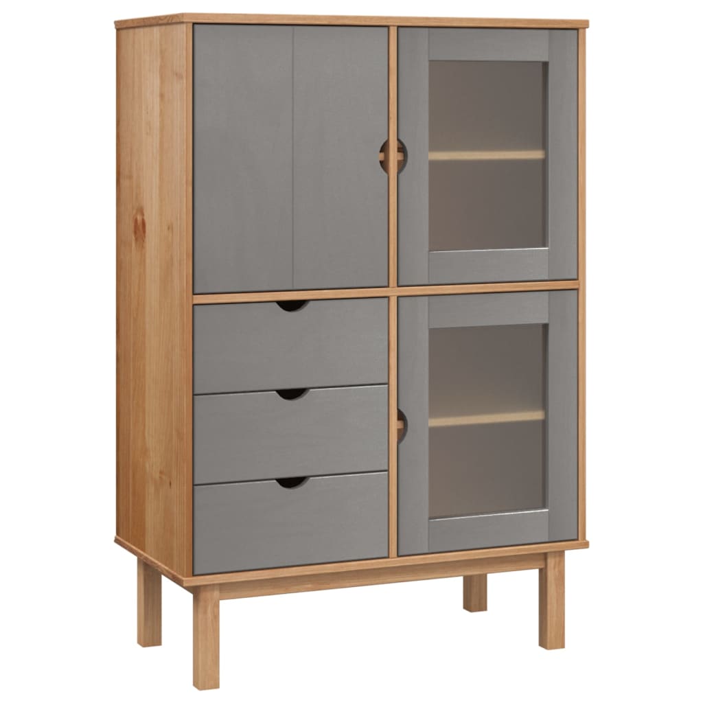Highboard Otta 85X43X125 Cm Solid Wood Pine