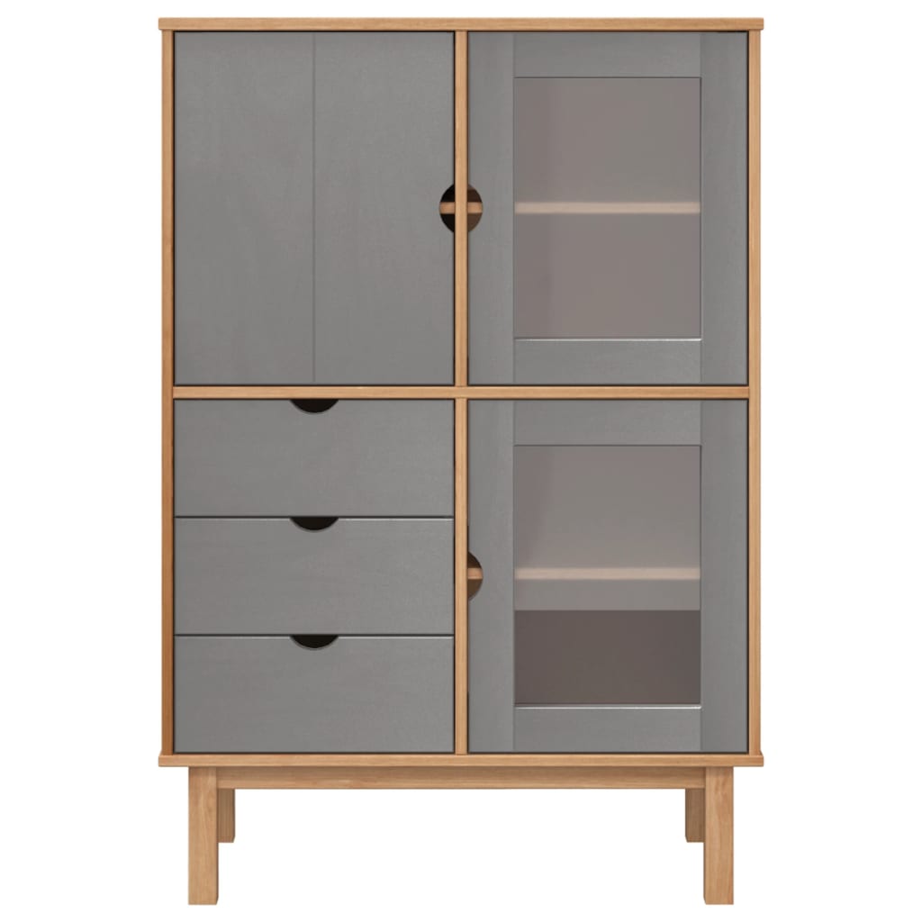 Highboard Otta 85X43X125 Cm Solid Wood Pine