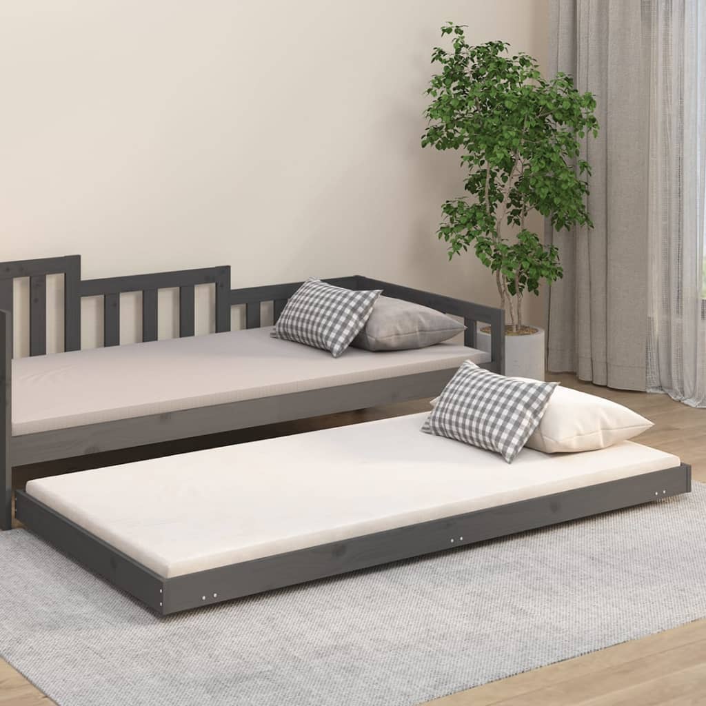 Bed Frame Without Mattress Solid Wood Pine