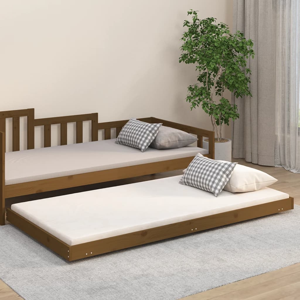 Bed Frame Without Mattress Solid Wood Pine