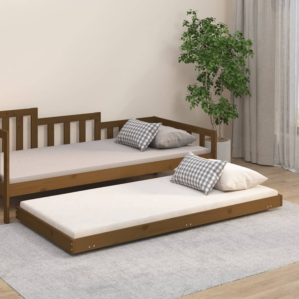 Bed Frame Without Mattress Solid Wood Pine