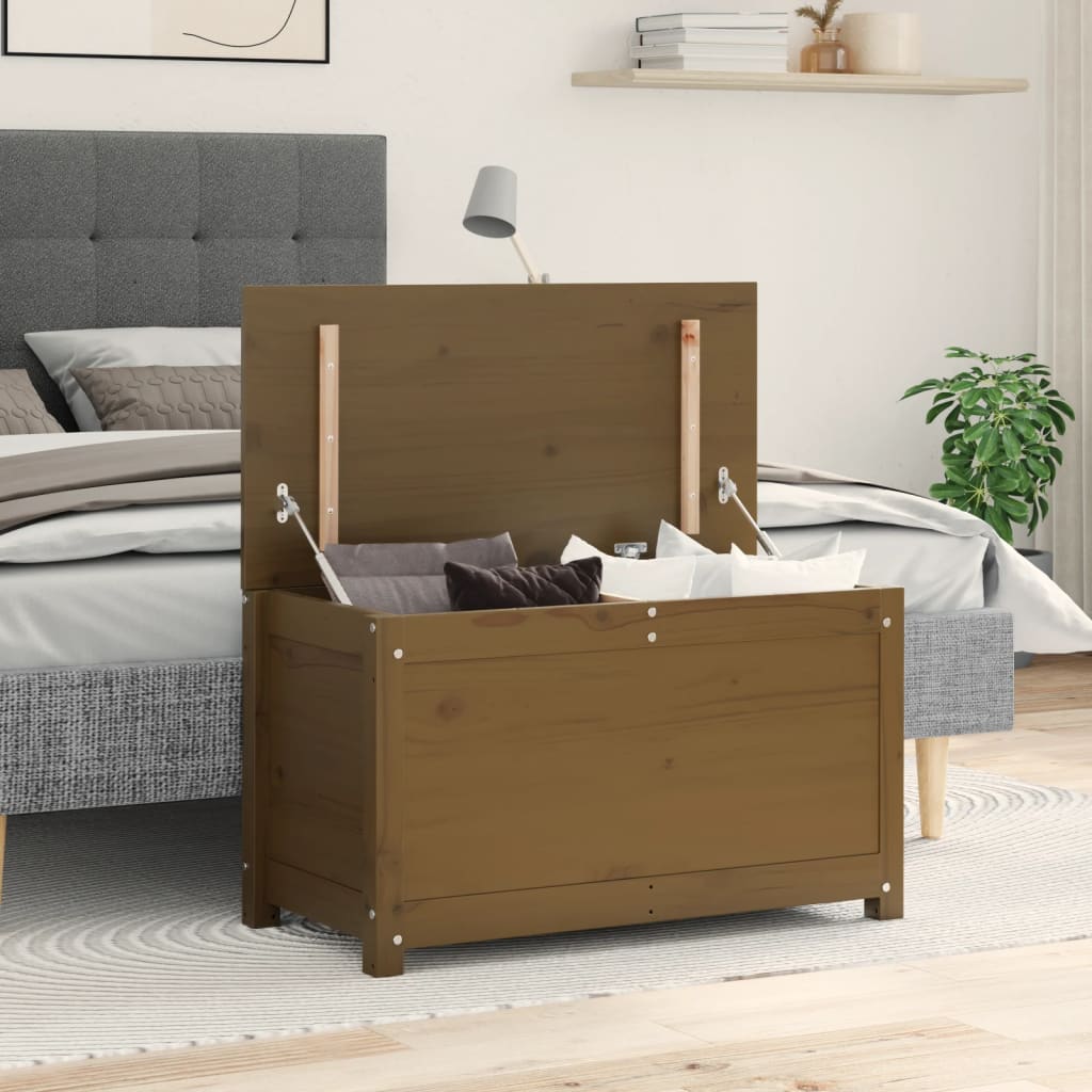 Storage Box Solid Wood Pine