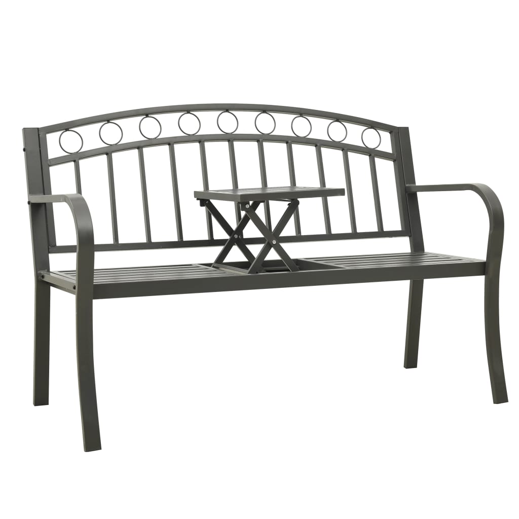 Garden Bench 120 Cm Steel