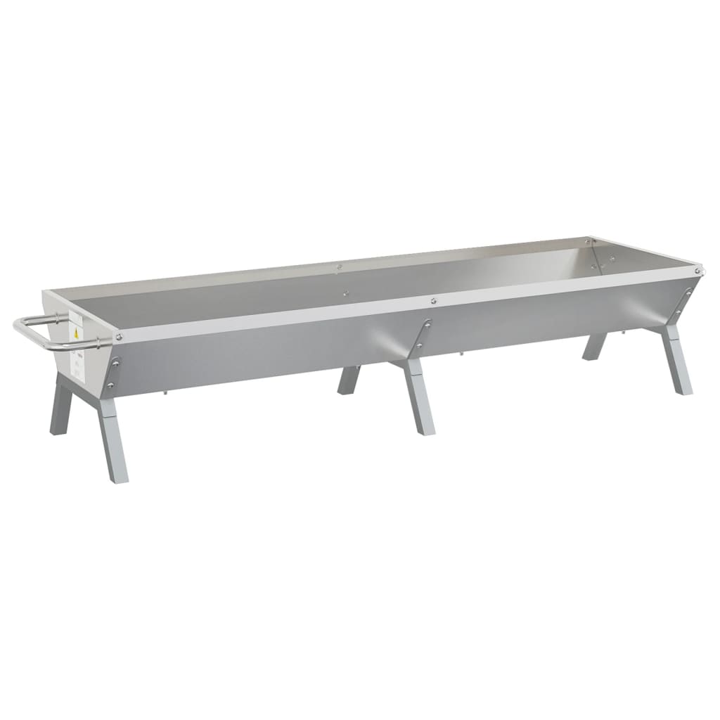Bbq Tray Silver Stainless Steel