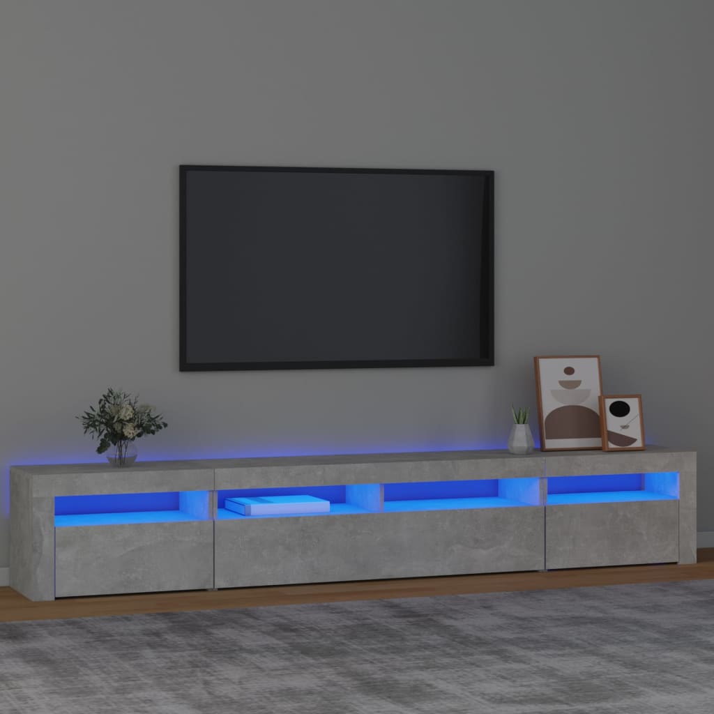 Tv Cabinets 2 Pcs With Led Lights Engineered Wood, Tv Cabinet With Led 120X35X40 Cm Engineered Wood