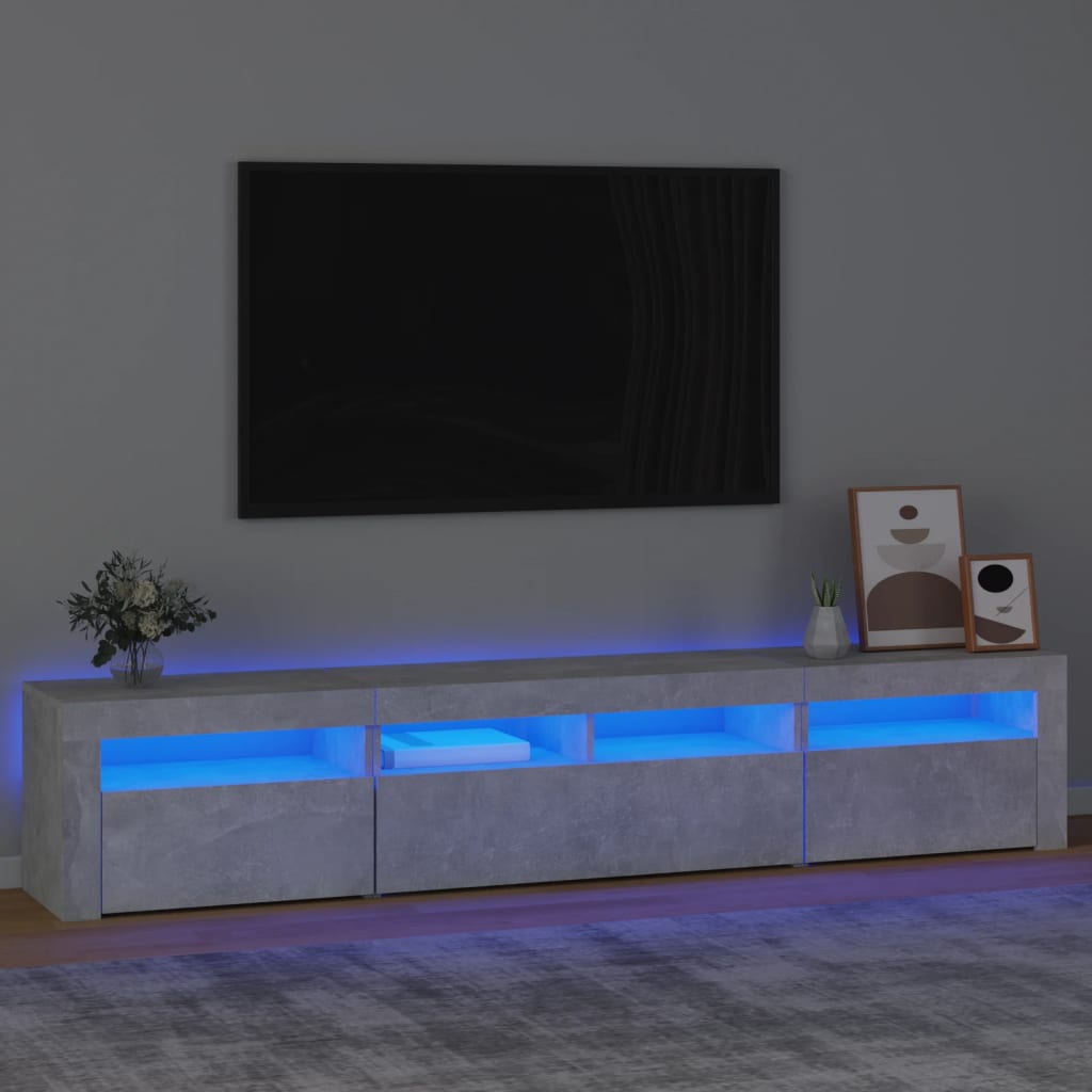 Tv Cabinets 2 Pcs With Led Lights Engineered Wood, Tv Cabinet With Led 120X35X40 Cm Engineered Wood