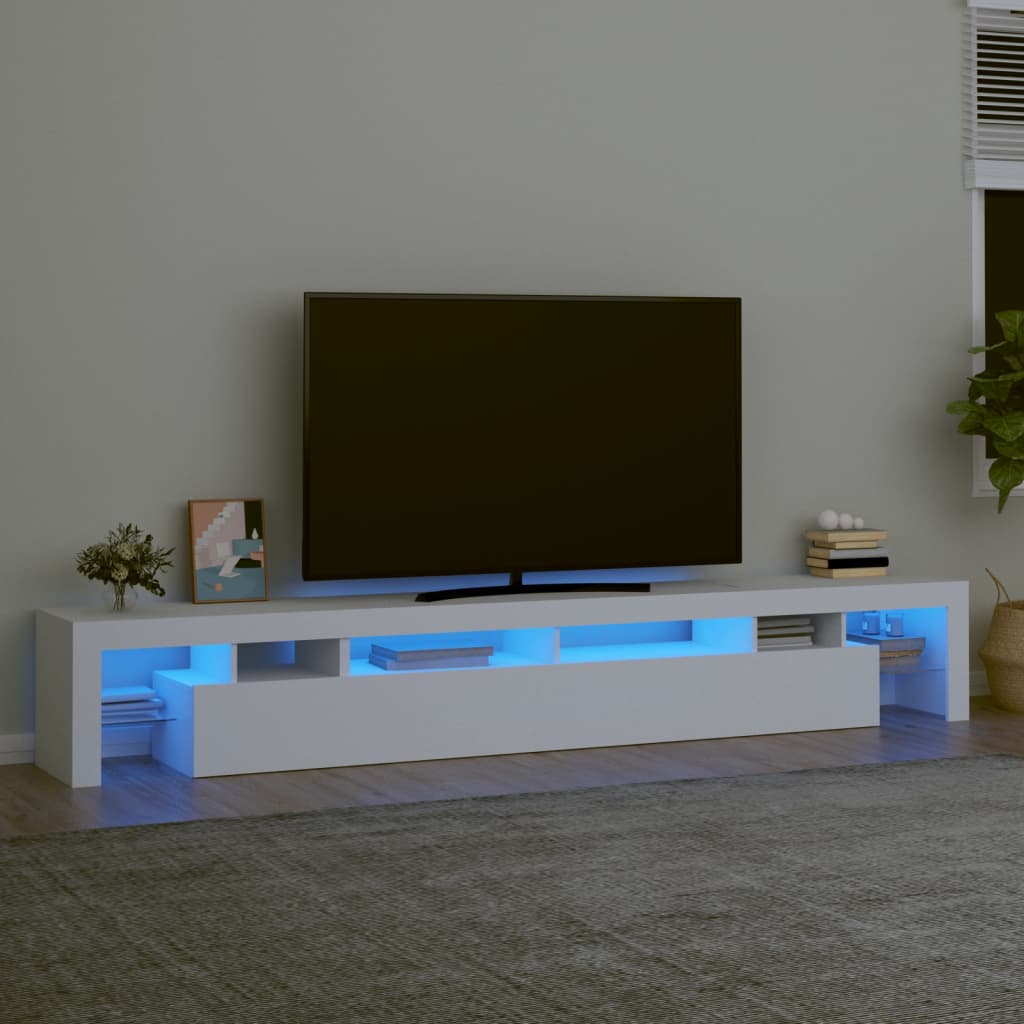 Tv Cabinet With Led Lights 260X36.5X40 Cm
