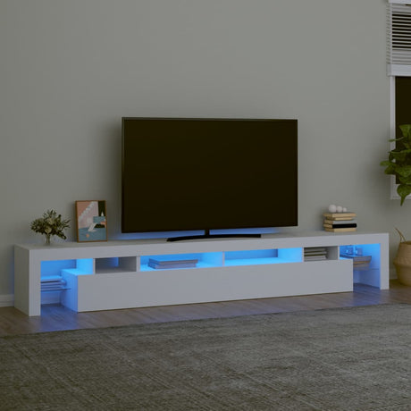 Tv Cabinet With Led Lights 260X36.5X40 Cm