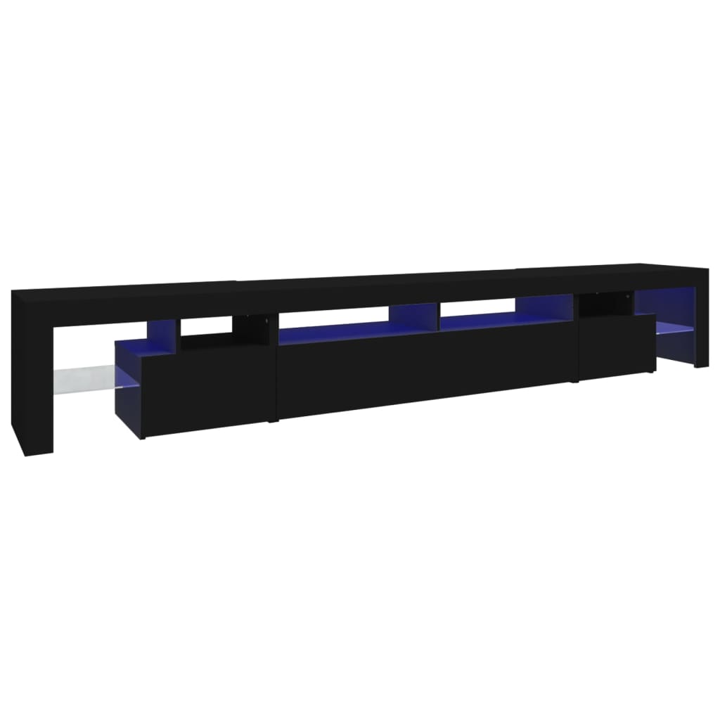 Tv Cabinet With Led Lights 260X36.5X40 Cm