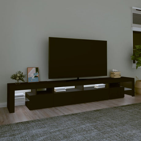 Tv Cabinet With Led Lights 260X36.5X40 Cm