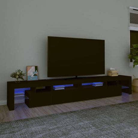 Tv Cabinet With Led Lights 260X36.5X40 Cm