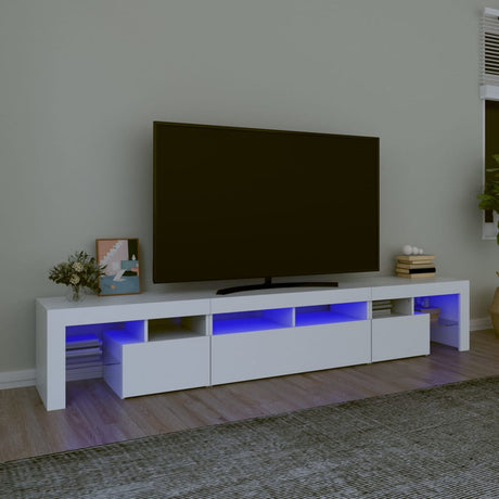 Tv Cabinet With Led Lights 260X36.5X40 Cm