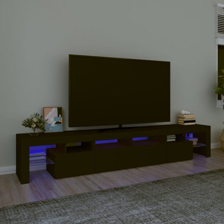 Tv Cabinet With Led Lights 260X36.5X40 Cm