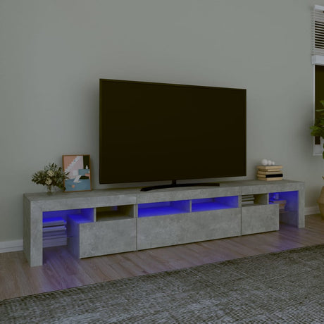 Tv Cabinet With Led Lights 260X36.5X40 Cm