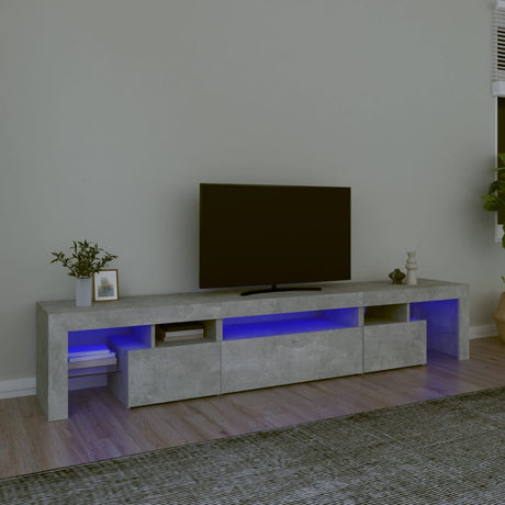 Tv Cabinet With Led Lights 260X36.5X40 Cm
