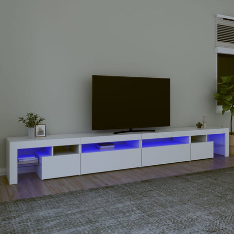 Tv Cabinet With Led Lights 260X36.5X40 Cm