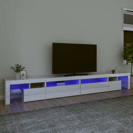 Tv Cabinet With Led Lights 260X36.5X40 Cm