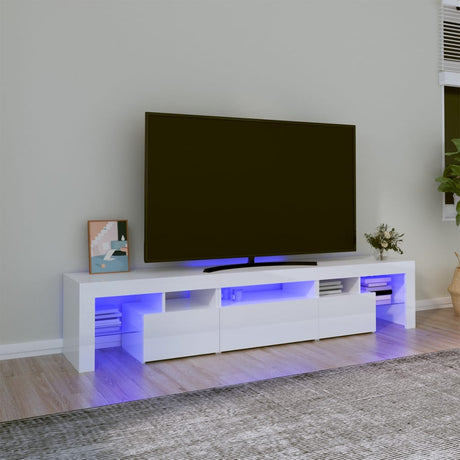 Tv Cabinet With Led Lights 260X36.5X40 Cm