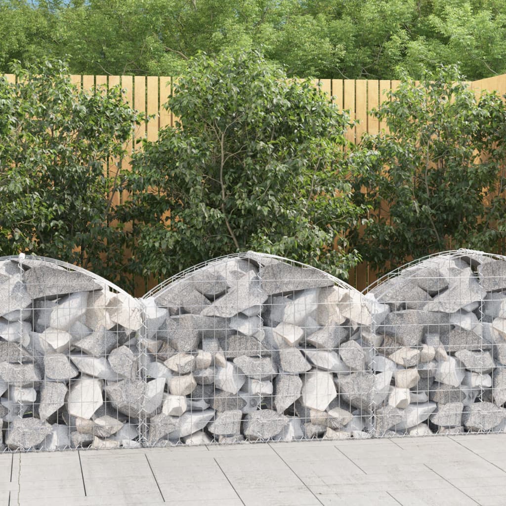 Arched Gabion Basket Galvanised Iron