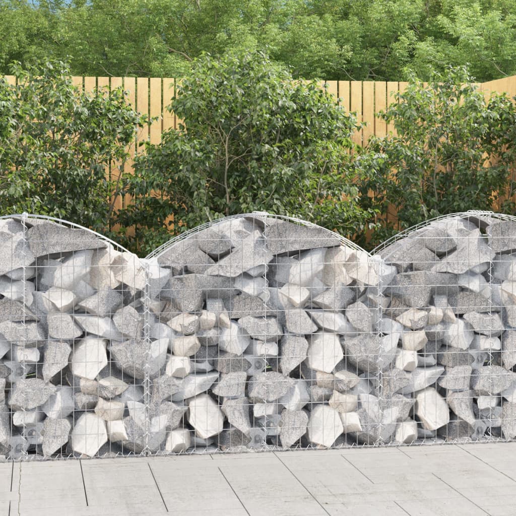 Arched Gabion Basket Galvanised Iron