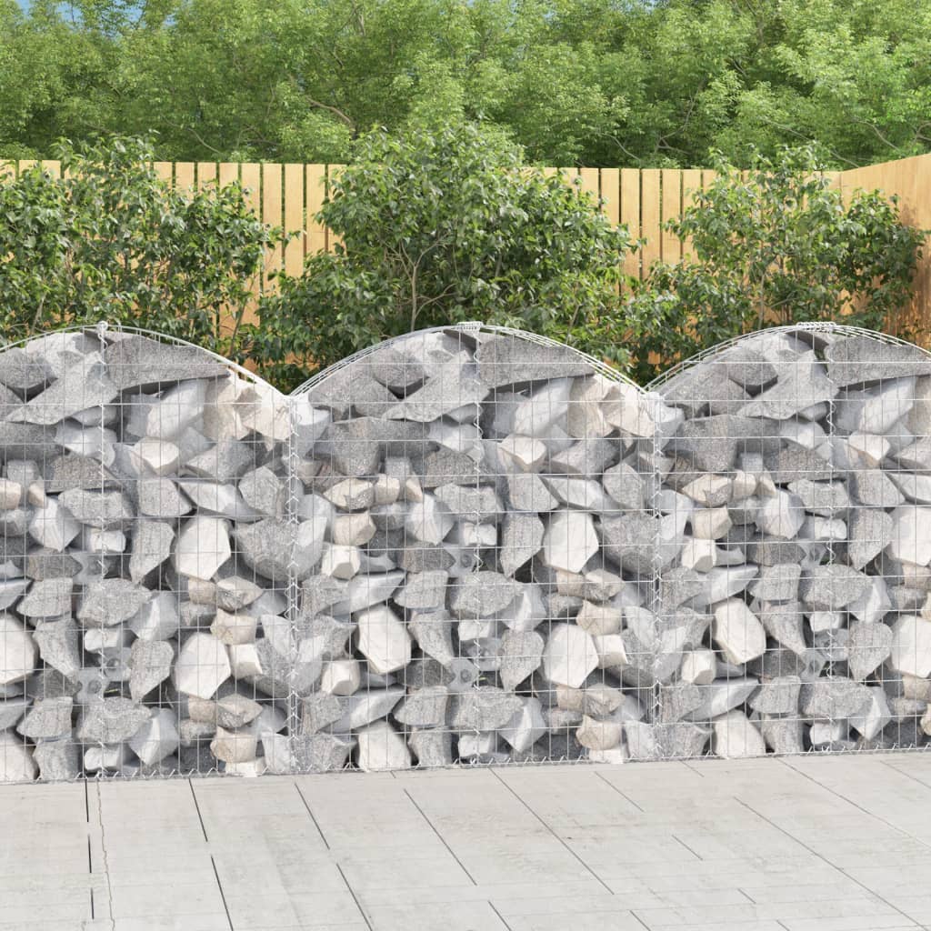 Arched Gabion Basket Galvanised Iron