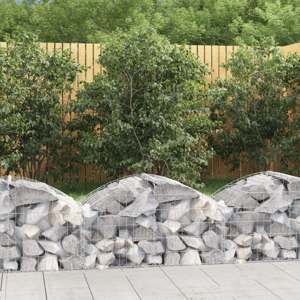 Arched Gabion Basket Galvanised Iron