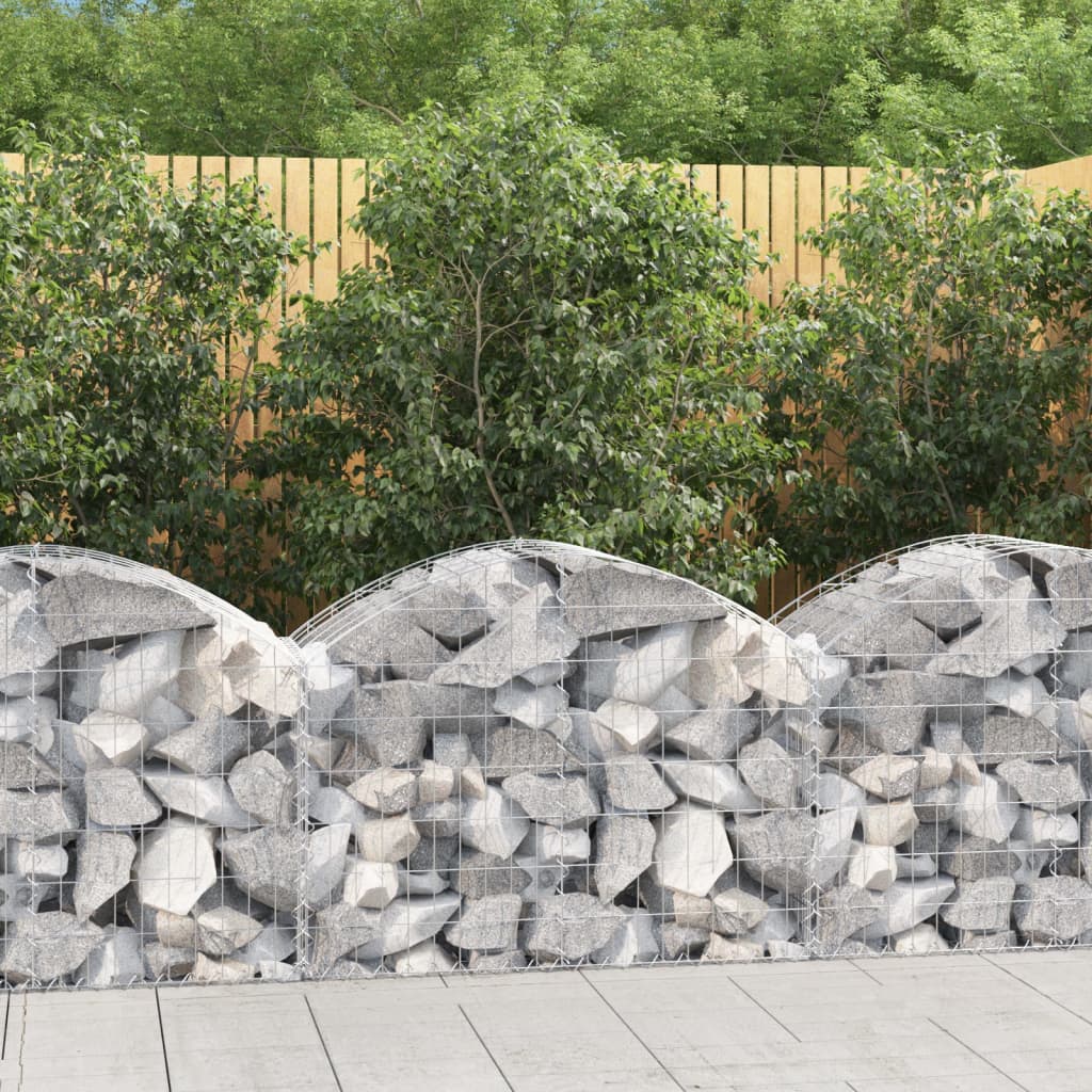 Arched Gabion Basket Galvanised Iron