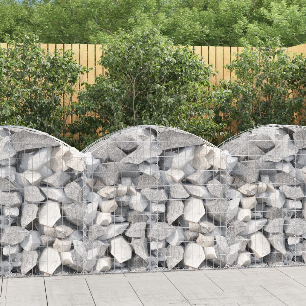 Arched Gabion Basket Galvanised Iron