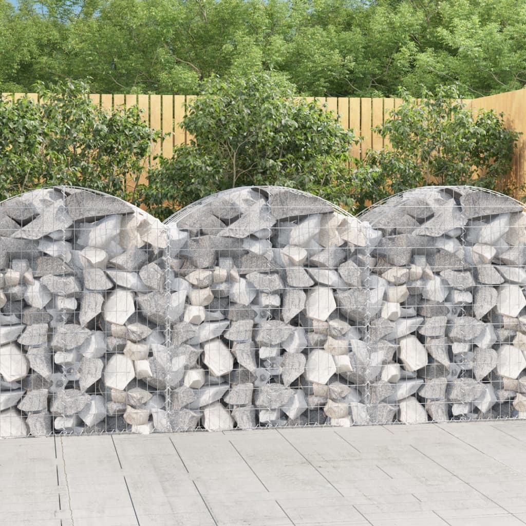 Arched Gabion Basket Galvanised Iron