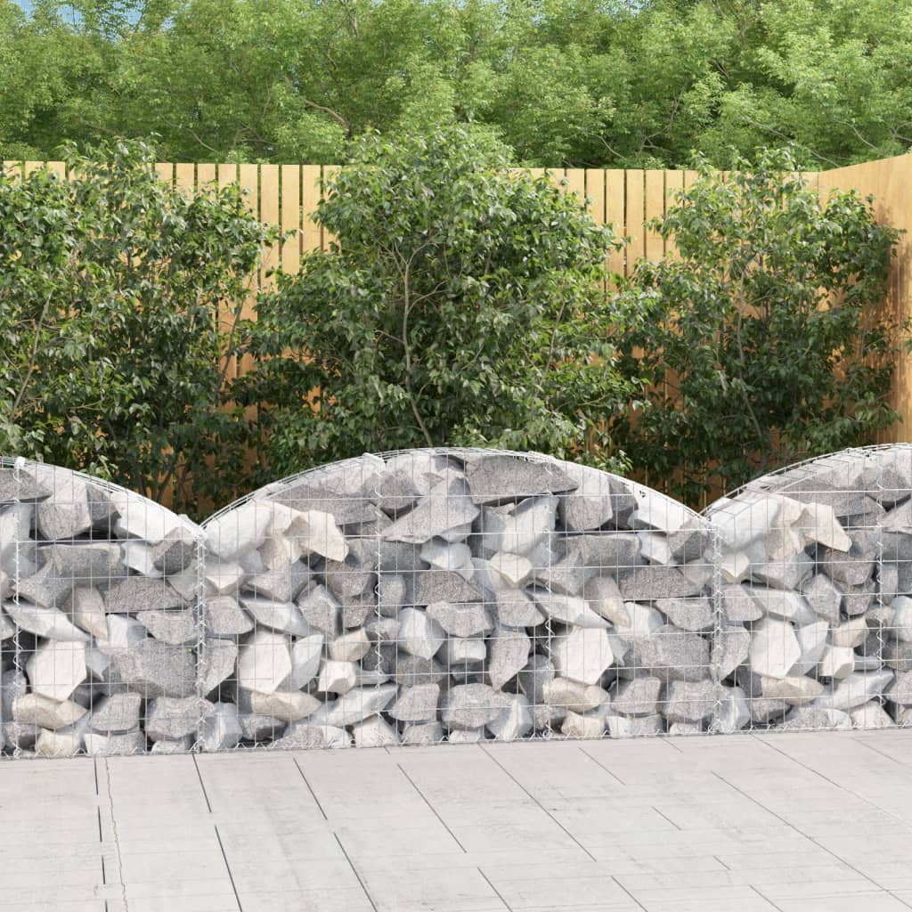 Arched Gabion Basket Galvanised Iron