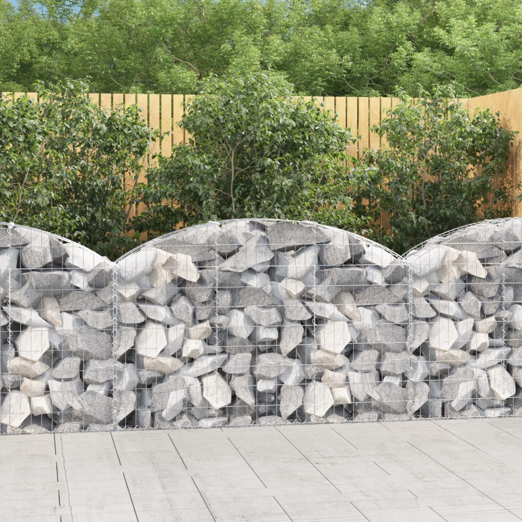 Arched Gabion Basket Galvanised Iron