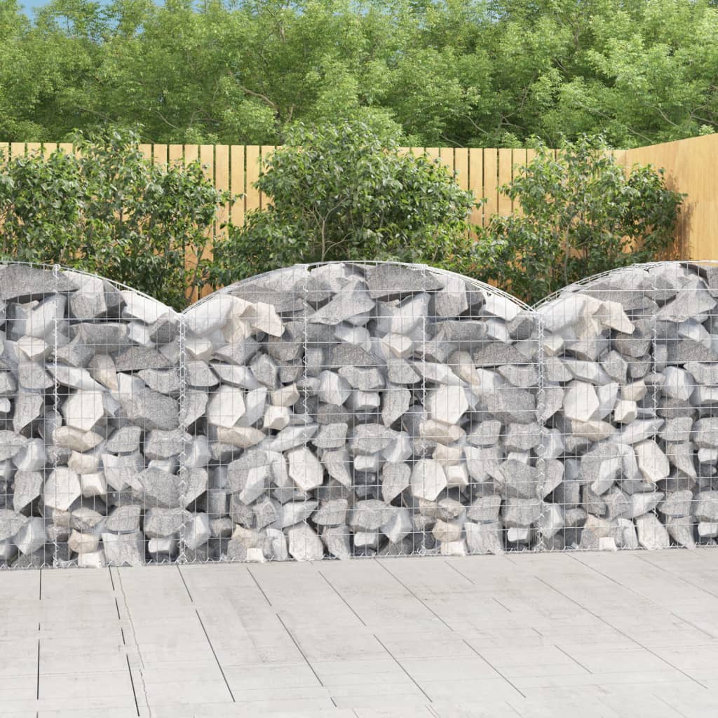 Arched Gabion Basket Galvanised Iron