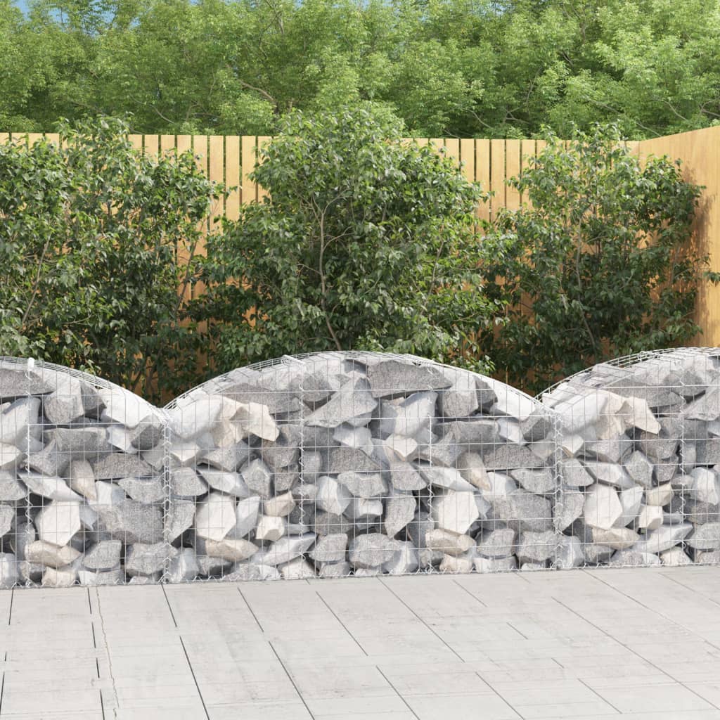 Arched Gabion Basket Galvanised Iron